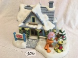 Danbury Mint Garfield's Christmas Villages By Jim Davis 