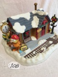 Danbury Mint Garfield's Christmas Villages By Jim Davis 