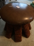 Unusual 70's Foot Stool