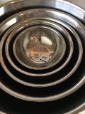 Nest Of (5) Stainless Steel Mixing Bowls