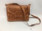 Tooled Leather Purse Signed 