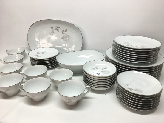 (50) Pcs. Service For (8) Noritake China "Rosay" Pattern