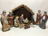 Porcelain Nativity Scene As Shown-Tallest Is 9