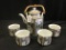 Oriental Scenic Teapot W/(4) Cups-Teapot Is 7