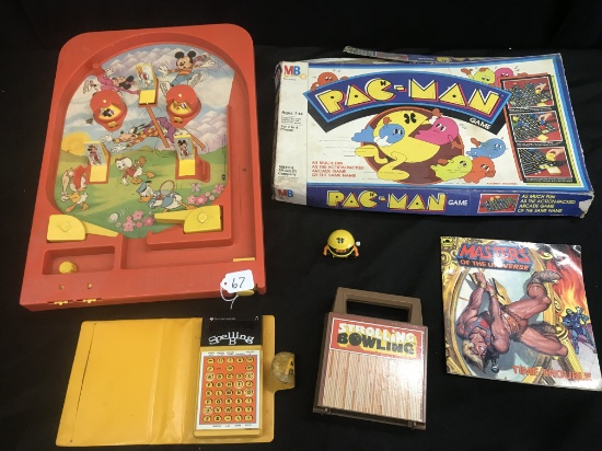 Mickey Mouse Pinball Game + Pac-Man Game