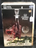 70's Era Crown Point Decanter Set In Box