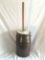 Antique 4 Gallon Stoneware Churn W/Side Handles