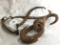 Antique Ice Tongs + Rusty Farm Hooks