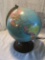 Vintage World Globe W/Tin Base Is 16