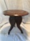 Brass Inlaid/Carved Teak Wood Plant Stand Is 11.5