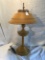 Early American Style Tin Lamp & Shade