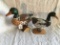 Pair Of Contemporary Wooden Duck Figurines