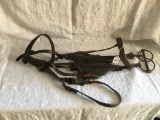 Antique Leather Horse Bridle & Bit