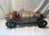 Contemporary Tin-Wood-Rubber Tires Race Car & Driver