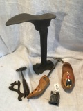 Lot Of Antique Tools & Shoe Repair Items