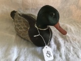 Wooden Duck Decoy Signed By Dick Penwell 1983