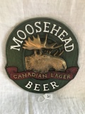 Plastic Moosehead Canadian Lager Beer Sign