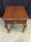 Virginia Galleries Black Cherry End Table W/Queen Anne Feet