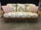 Braxton Culler Wicker & Rattan Couch W/Upholstered Cushions & Pillows