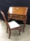 Virginia Galleries Black Cherry Drop-Front Writing Desk W/Chair