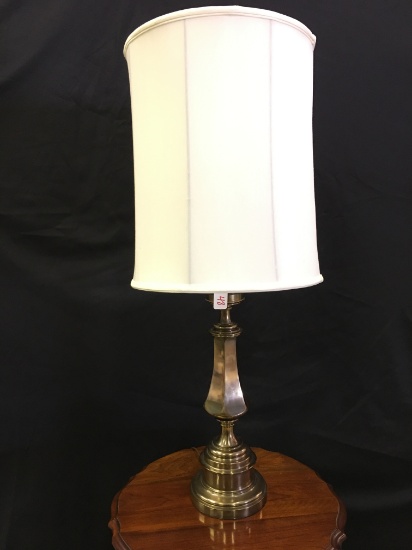 Brass Table Lamp Is 37" Tall