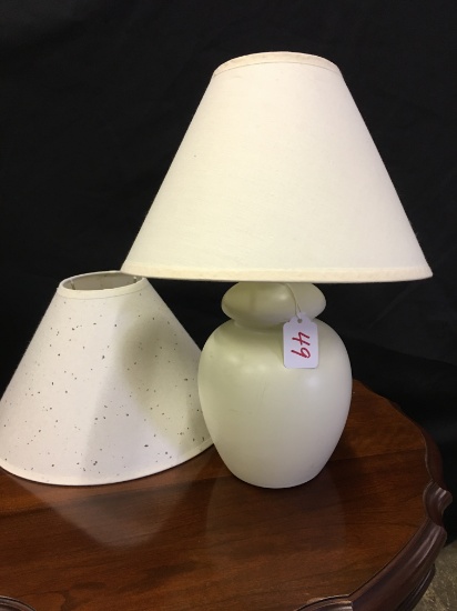 Small Decorator Lamp & Shade Is 14" Tall