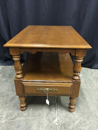 Tell City Maple 1-Drawer End Table