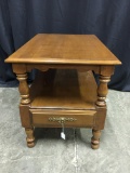 Tell City Maple 1-Drawer End Table
