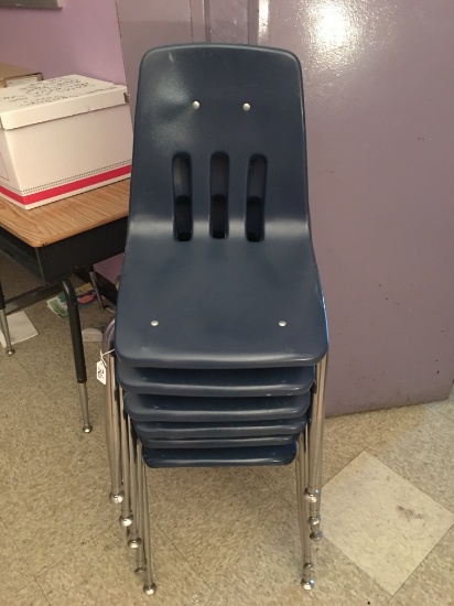 (6) Desk Chairs From 27"-30" Tall, Main Hall