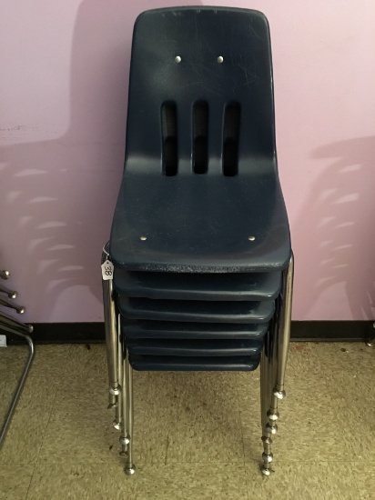 (6) Desk Chairs From 27"-30" Tall, Main Hall