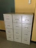 (3) Metal File Cabinets 15