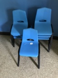 (7) Sm. Plastic Childrens Chairs Room #13