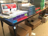 5' Adj. Leg Table W/All School Books On Table & Below,  Cafeteria