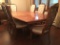 Stanley Furniture double Pedestal Dining Room Table W(6) Chairs & (2) Leaves