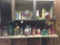 Cabinet & Shelves W/Oils, Lubes, & Garage Cleaners
