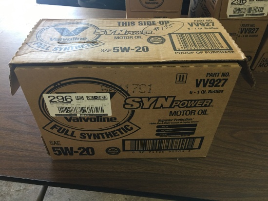 6 Qts. SAE 5W20 Synthetic Oil
