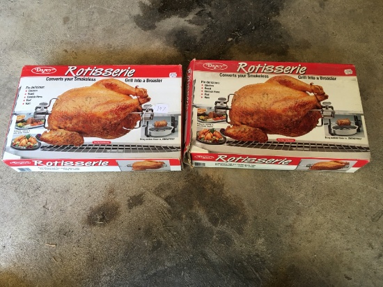 2 Dazey Rotisserie Cookers In Boxes