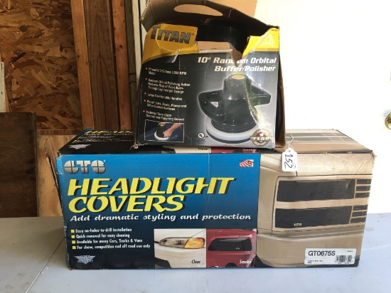 Headlight Covers & 10" Orbital Buffer/Polisher