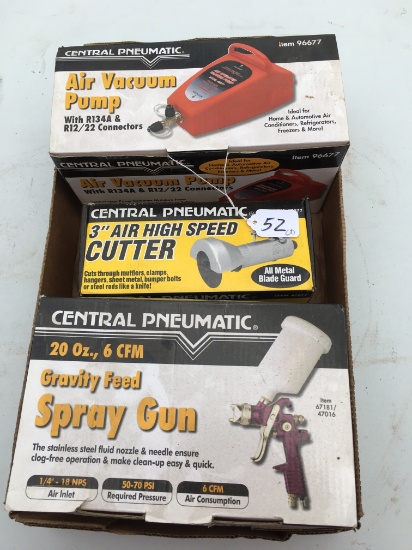 (3) Central Pneumatic Tools In Boxes