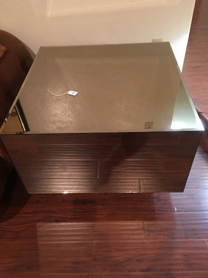 Vintage 70's Mirrored End Table