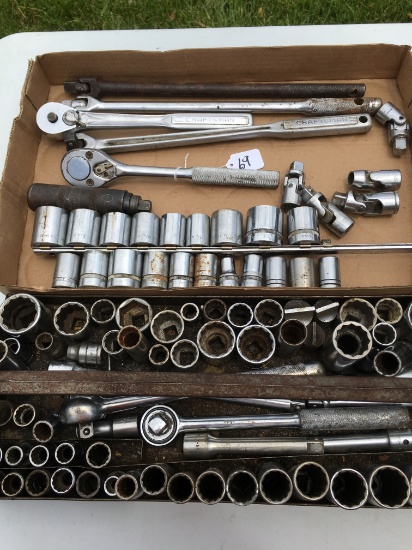 85+ Pcs. 1/2" Drive Ratchets & Sockets As Shown