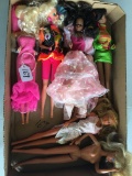 (6) 1980's Barbie Dolls As Shown