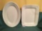 (2) Ironstone Platters-Both About 9