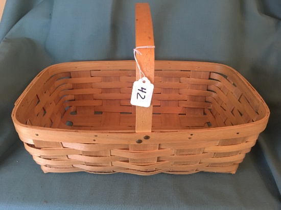 Peterboro Basket  Is 18.5" Long x 12" Tall