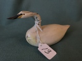 Small Wooden Goose Signed 