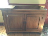 Antique Dry Sink W/1-Drawer & 2-Door Base