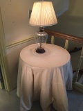Decorator Lamp W/Table & Tablecloth