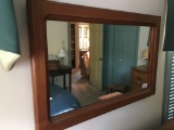 Walnut Framed Mirror Is 18