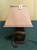 Decorator Lamp W/Cloth Shade Is 15