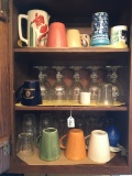 Cupboard W/Glasses & Mugs-Good Stuff in here!